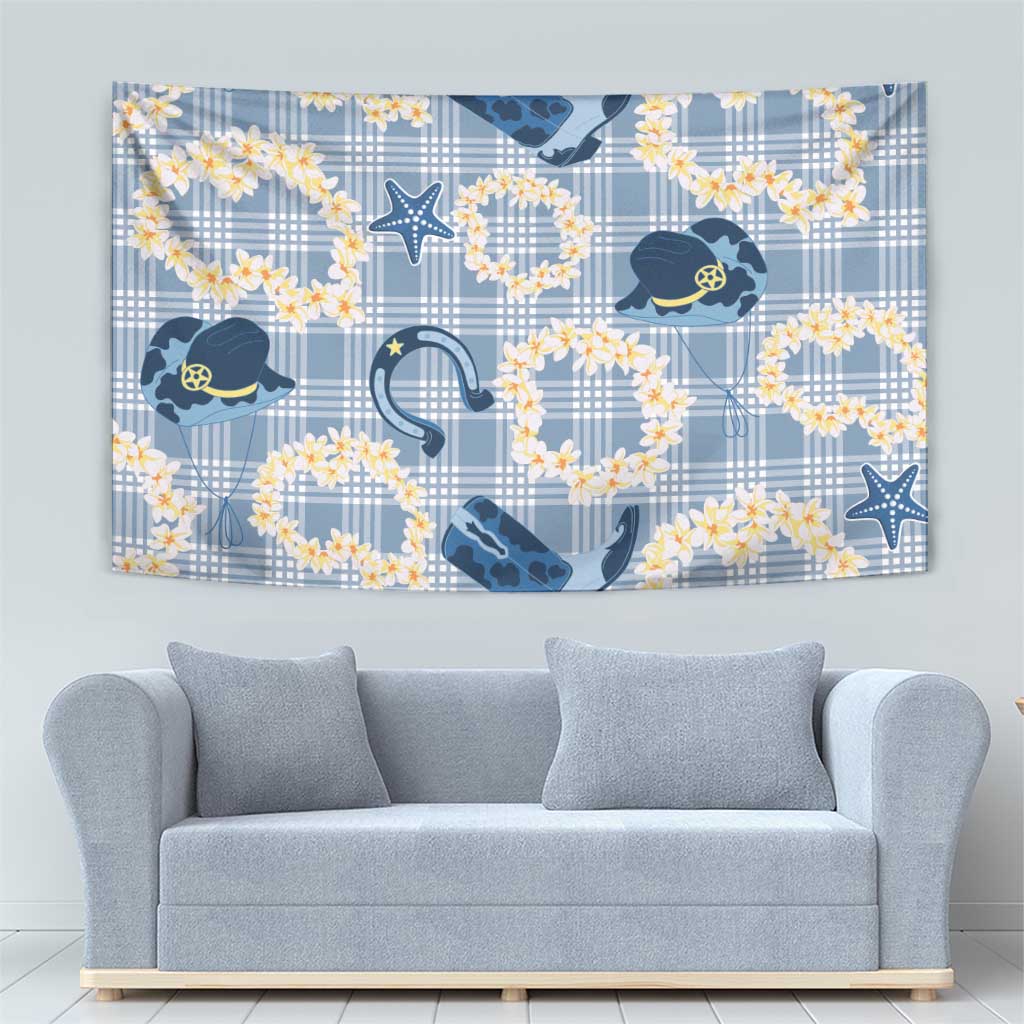 Aloha Hawaii Paniolo Jeans Palaka Tapestry Coastal Rodeo - Polynesian Pride