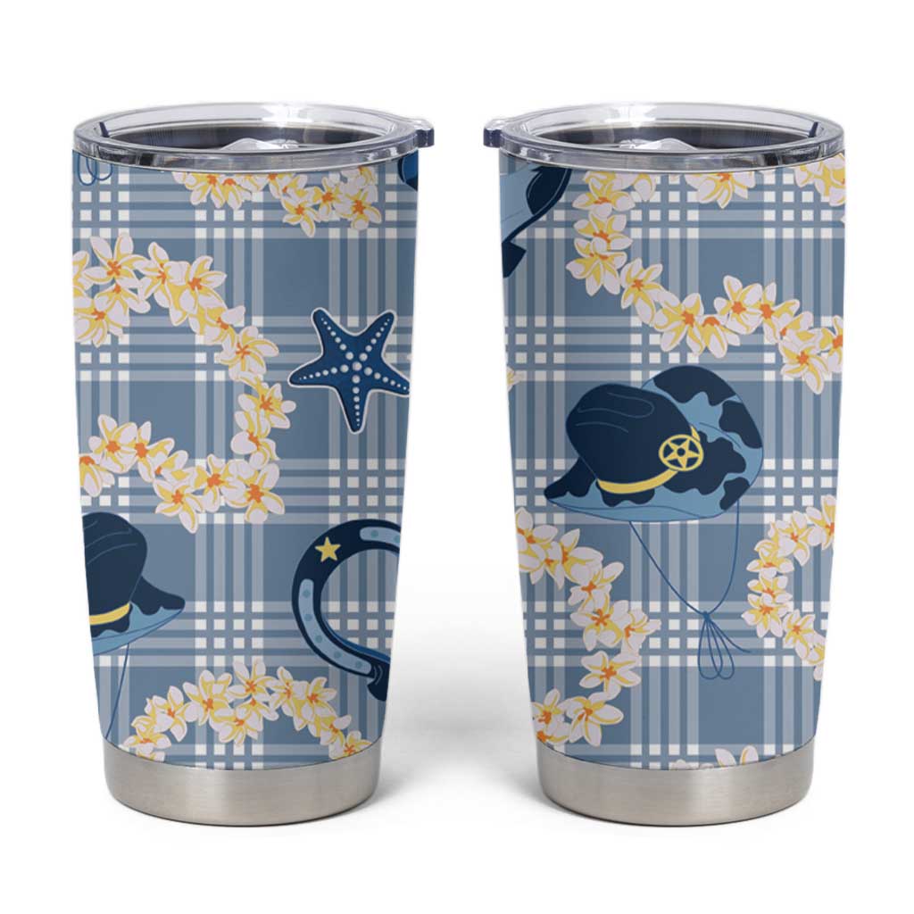 Aloha Hawaii Paniolo Jeans Palaka Tumbler Cup Coastal Rodeo - Polynesian Pride