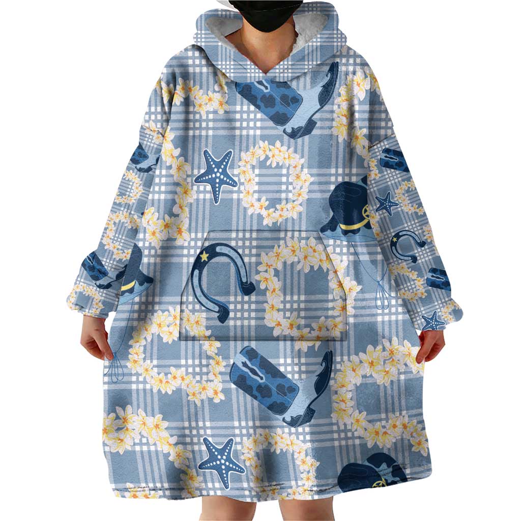 Aloha Hawaii Paniolo Jeans Palaka Wearable Blanket Hoodie Coastal Rodeo LT7 - Polynesian Pride
