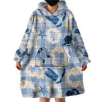 Aloha Hawaii Paniolo Jeans Palaka Wearable Blanket Hoodie Coastal Rodeo LT7 - Polynesian Pride
