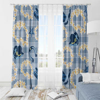 Aloha Hawaii Paniolo Jeans Palaka Window Curtain Coastal Rodeo - Polynesian Pride