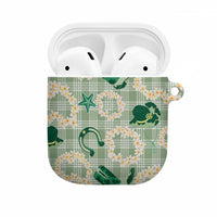 Aloha Hawaii Paniolo Mint Palaka AirPods Case Coastal Rodeo LT7 Mint - Polynesian Pride