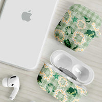 Aloha Hawaii Paniolo Mint Palaka AirPods Case Coastal Rodeo LT7 - Polynesian Pride