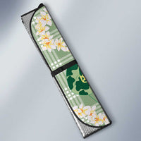 Aloha Hawaii Paniolo Mint Palaka Auto Sun Shade Coastal Rodeo - Polynesian Pride