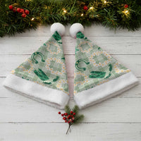 Aloha Hawaii Paniolo Mint Palaka Christmas Santa Hat Coastal Rodeo - Polynesian Pride