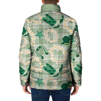 Aloha Hawaii Paniolo Mint Palaka Padded Jacket Coastal Rodeo LT7 - Polynesian Pride