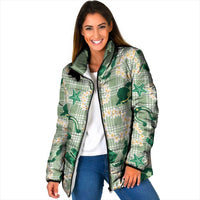 Aloha Hawaii Paniolo Mint Palaka Padded Jacket Coastal Rodeo LT7 Women Mint - Polynesian Pride