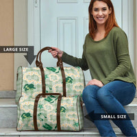 Aloha Hawaii Paniolo Mint Palaka Travel Bag Coastal Rodeo - Polynesian Pride