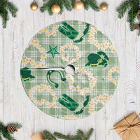 Aloha Hawaii Paniolo Mint Palaka Tree Skirt Coastal Rodeo LT7 Casual Mint - Polynesian Pride