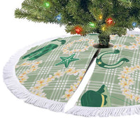 Aloha Hawaii Paniolo Mint Palaka Tree Skirt Coastal Rodeo LT7 - Polynesian Pride