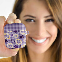 Aloha Hawaii Paniolo Lavender Palaka AirPods Case Coastal Rodeo LT7 - Polynesian Pride