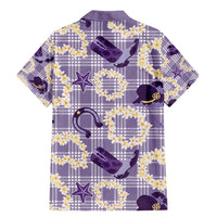 Aloha Hawaii Paniolo Lavender Palaka Family Matching Mermaid Dress and Hawaiian Shirt Coastal Rodeo - Polynesian Pride