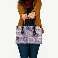 Aloha Hawaii Paniolo Lavender Palaka Leather Bag Coastal Rodeo - Polynesian Pride