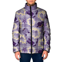Aloha Hawaii Paniolo Lavender Palaka Padded Jacket Coastal Rodeo LT7 Men Lavender - Polynesian Pride