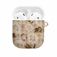 Aloha Hawaii Paniolo Khaki Palaka AirPods Case Coastal Rodeo LT7 Khaki - Polynesian Pride