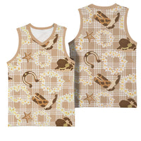 Aloha Hawaii Paniolo Khaki Palaka Basketball Jersey Coastal Rodeo LT7 - Polynesian Pride