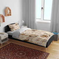 Aloha Hawaii Paniolo Khaki Palaka Bedding Set Coastal Rodeo - Polynesian Pride