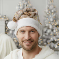 Aloha Hawaii Paniolo Khaki Palaka Christmas Santa Hat Coastal Rodeo - Polynesian Pride