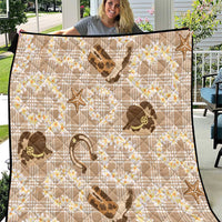 Aloha Hawaii Paniolo Khaki Palaka Quilt Coastal Rodeo - Polynesian Pride