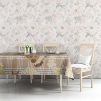 Aloha Hawaii Paniolo Khaki Palaka Tablecloth Coastal Rodeo - Polynesian Pride