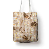 Aloha Hawaii Paniolo Khaki Palaka Tote Bag Coastal Rodeo - Polynesian Pride