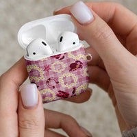 Aloha Hawaii Paniolo Lokelani Rose Palaka AirPods Case Coastal Rodeo LT7 - Polynesian Pride