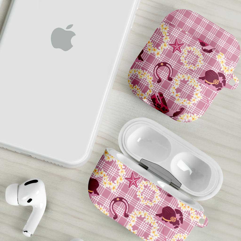 Aloha Hawaii Paniolo Lokelani Rose Palaka AirPods Case Coastal Rodeo LT7 - Polynesian Pride