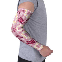 Aloha Hawaii Paniolo Lokelani Rose Palaka Arm Sleeves Coastal Rodeo LT7 - Polynesian Pride
