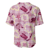 Aloha Hawaii Paniolo Lokelani Rose Palaka Baseball Jersey Coastal Rodeo - Polynesian Pride