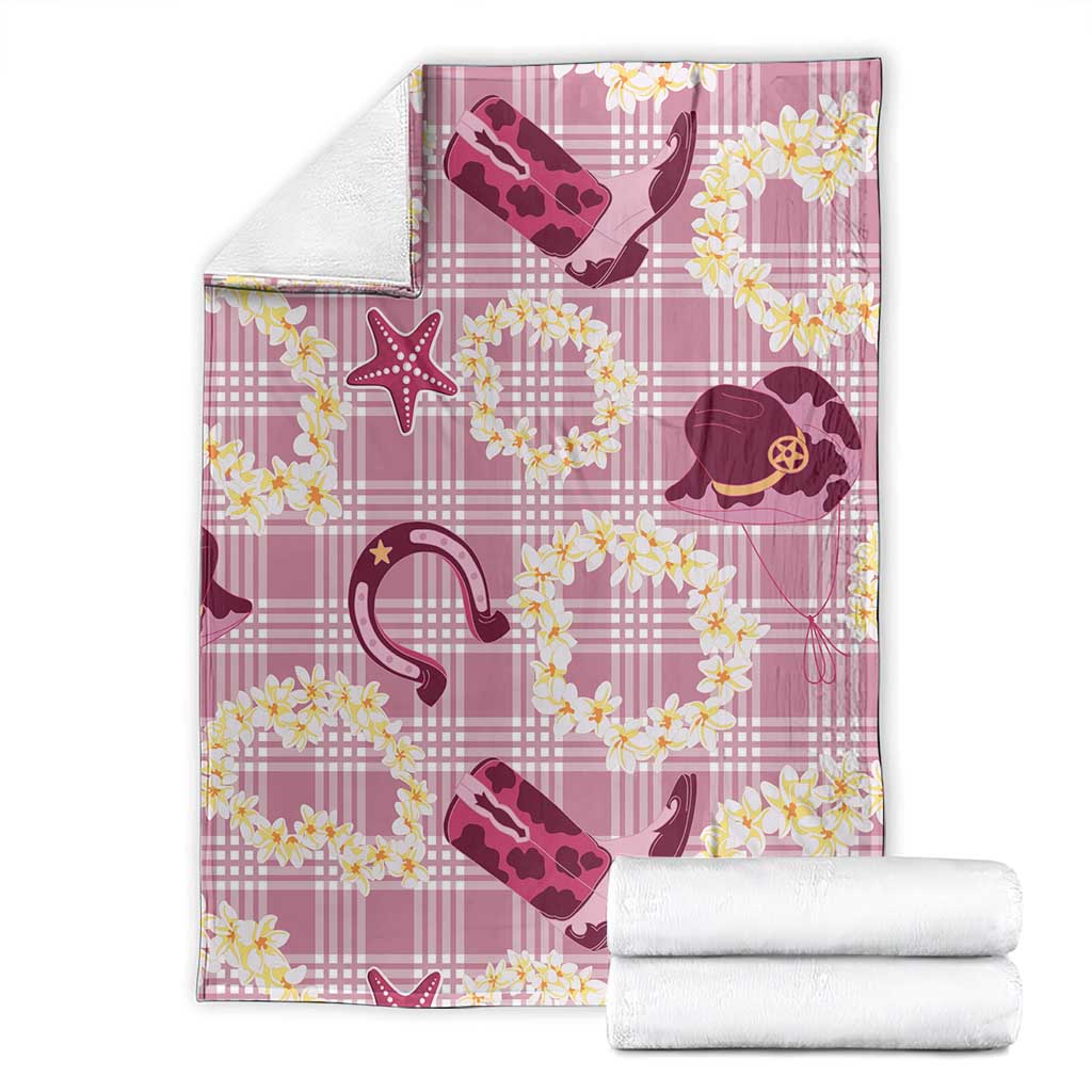 Aloha Hawaii Paniolo Lokelani Rose Palaka Blanket Coastal Rodeo - Polynesian Pride