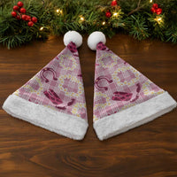 Aloha Hawaii Paniolo Lokelani Rose Palaka Christmas Santa Hat Coastal Rodeo - Polynesian Pride