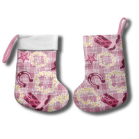 Aloha Hawaii Paniolo Lokelani Rose Palaka Christmas Stocking Coastal Rodeo - Polynesian Pride