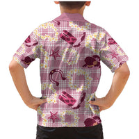 Aloha Hawaii Paniolo Lokelani Rose Palaka Family Matching Mermaid Dress and Hawaiian Shirt Coastal Rodeo - Polynesian Pride