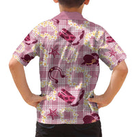 Aloha Hawaii Paniolo Lokelani Rose Palaka Family Matching Puletasi and Hawaiian Shirt Coastal Rodeo - Polynesian Pride