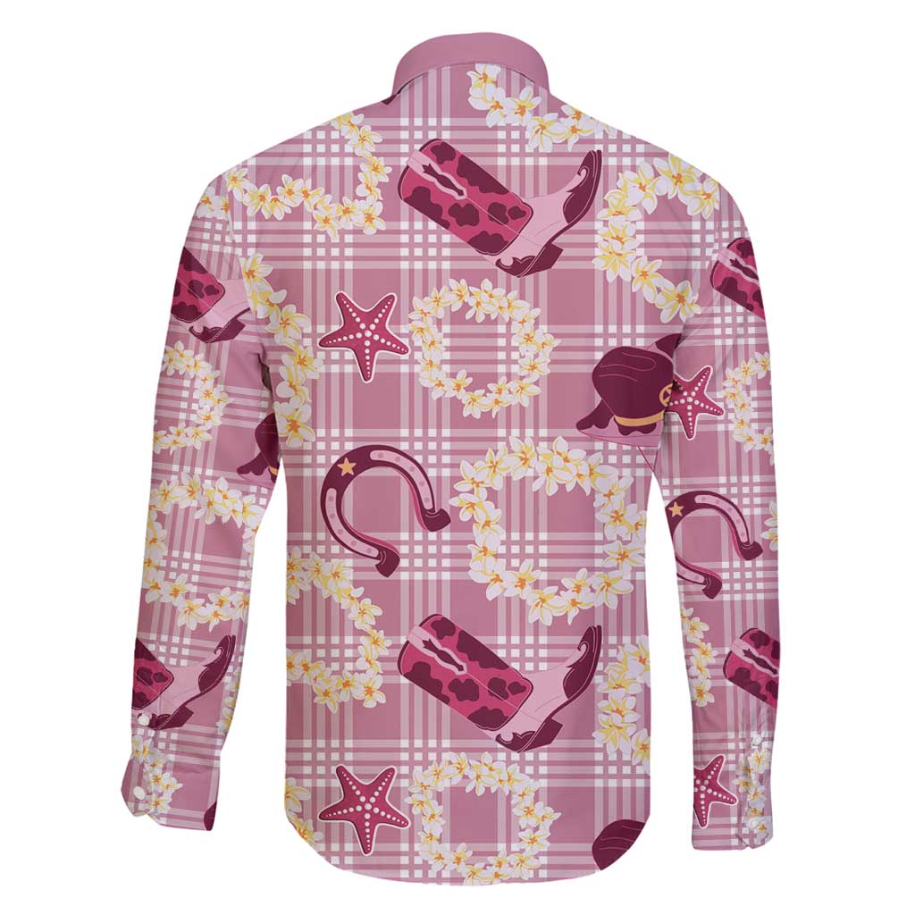 Aloha Hawaii Paniolo Lokelani Rose Palaka Family Matching Puletasi and Hawaiian Shirt Coastal Rodeo - Polynesian Pride