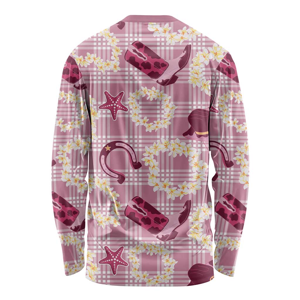 Aloha Hawaii Paniolo Lokelani Rose Palaka Long Sleeve Shirt Coastal Rodeo LT7 - Polynesian Pride