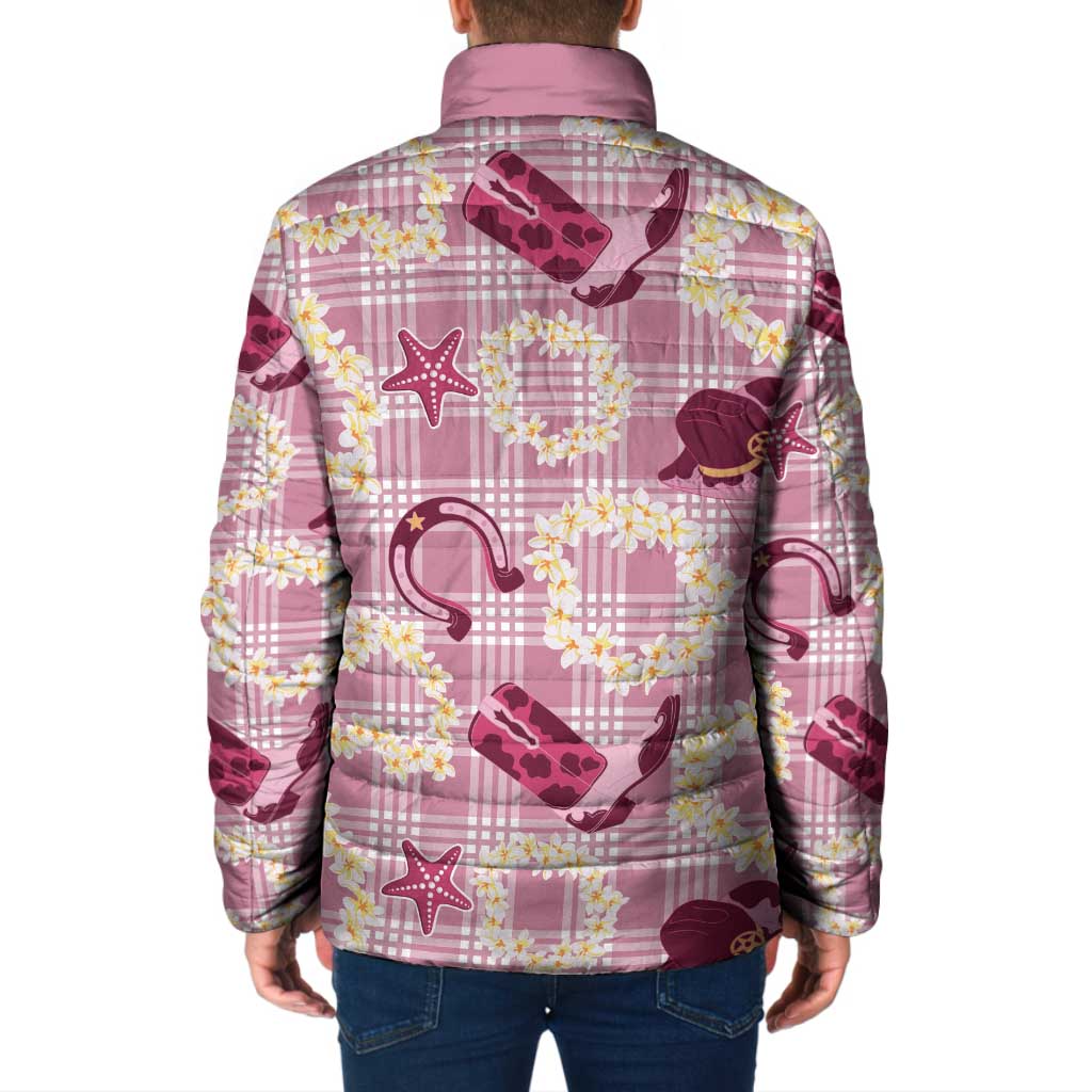 Aloha Hawaii Paniolo Lokelani Rose Palaka Padded Jacket Coastal Rodeo LT7 - Polynesian Pride