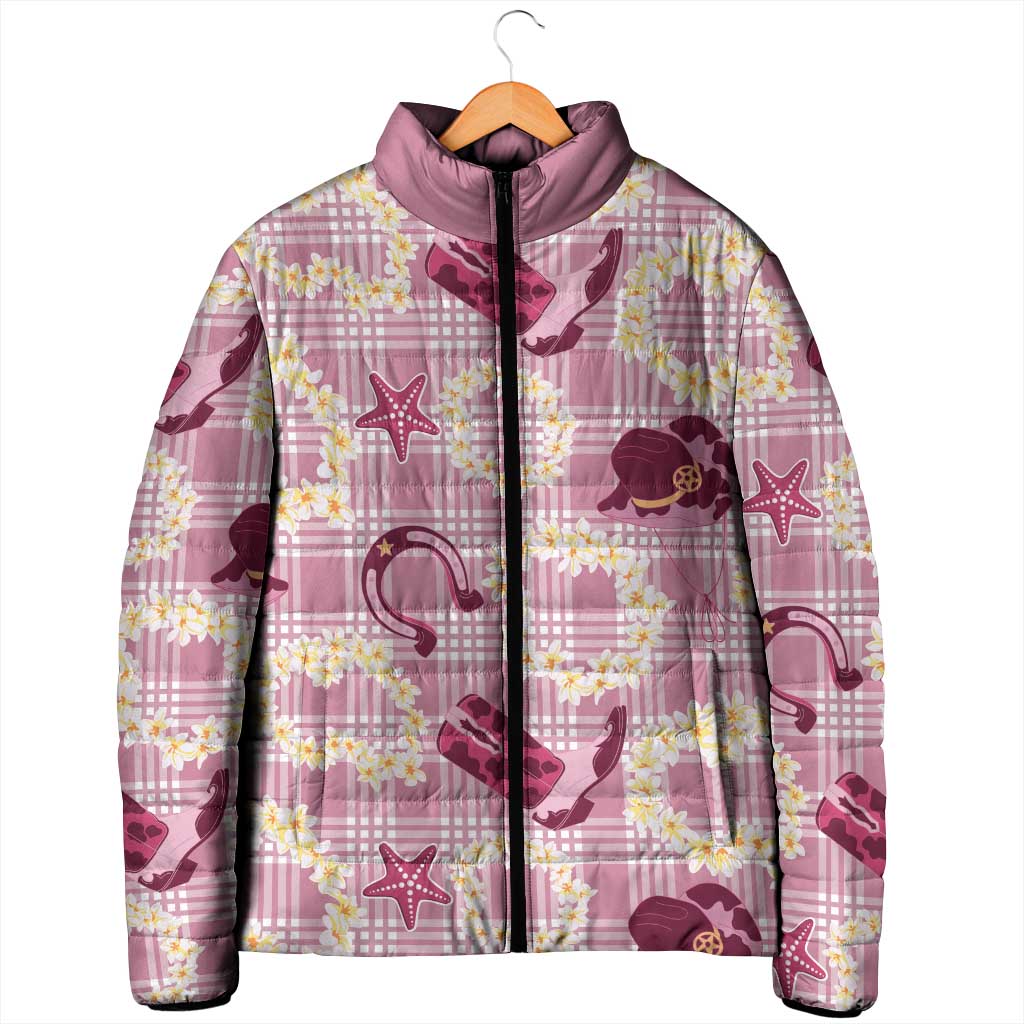 Aloha Hawaii Paniolo Lokelani Rose Palaka Padded Jacket Coastal Rodeo LT7 - Polynesian Pride
