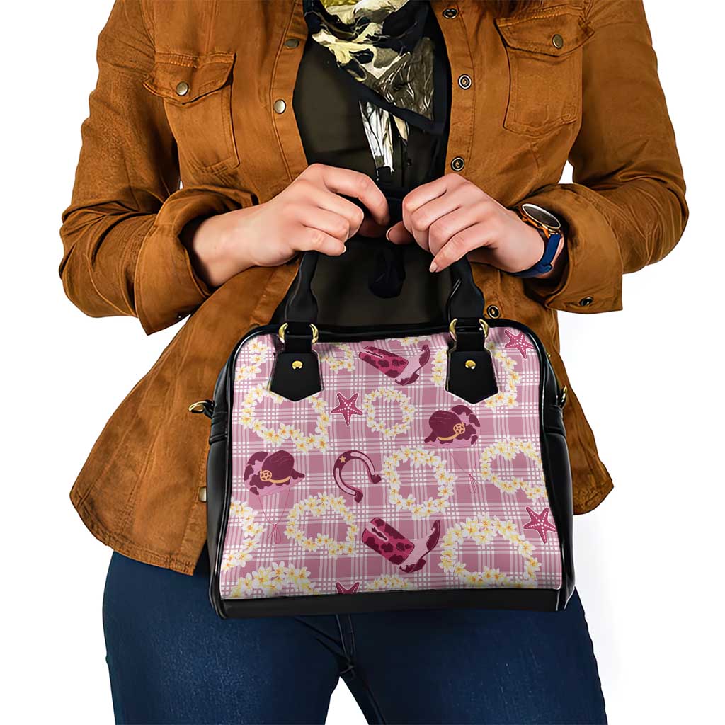 Aloha Hawaii Paniolo Lokelani Rose Palaka Shoulder Handbag Coastal Rodeo - Polynesian Pride