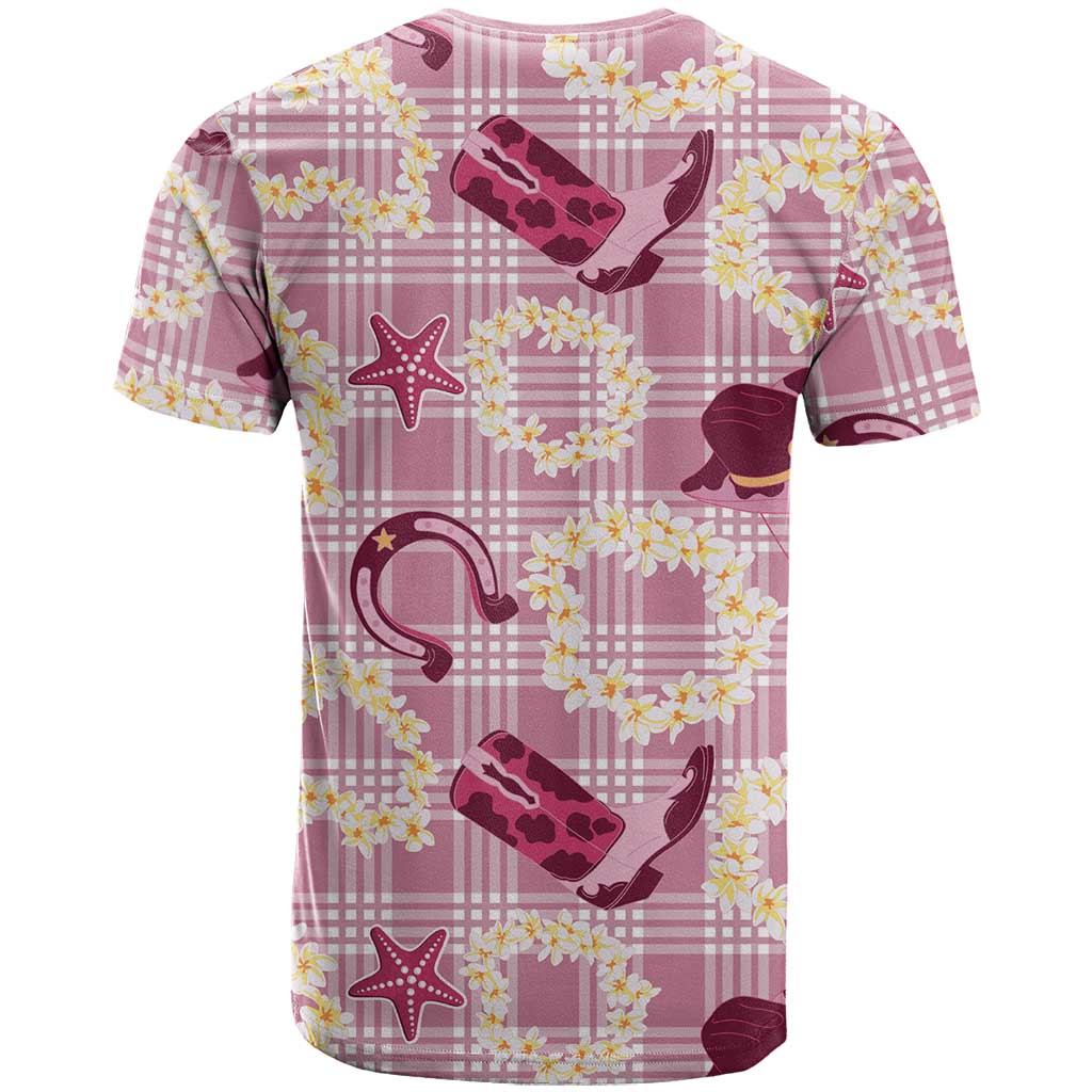 Aloha Hawaii Paniolo Lokelani Rose Palaka T Shirt Coastal Rodeo - Polynesian Pride