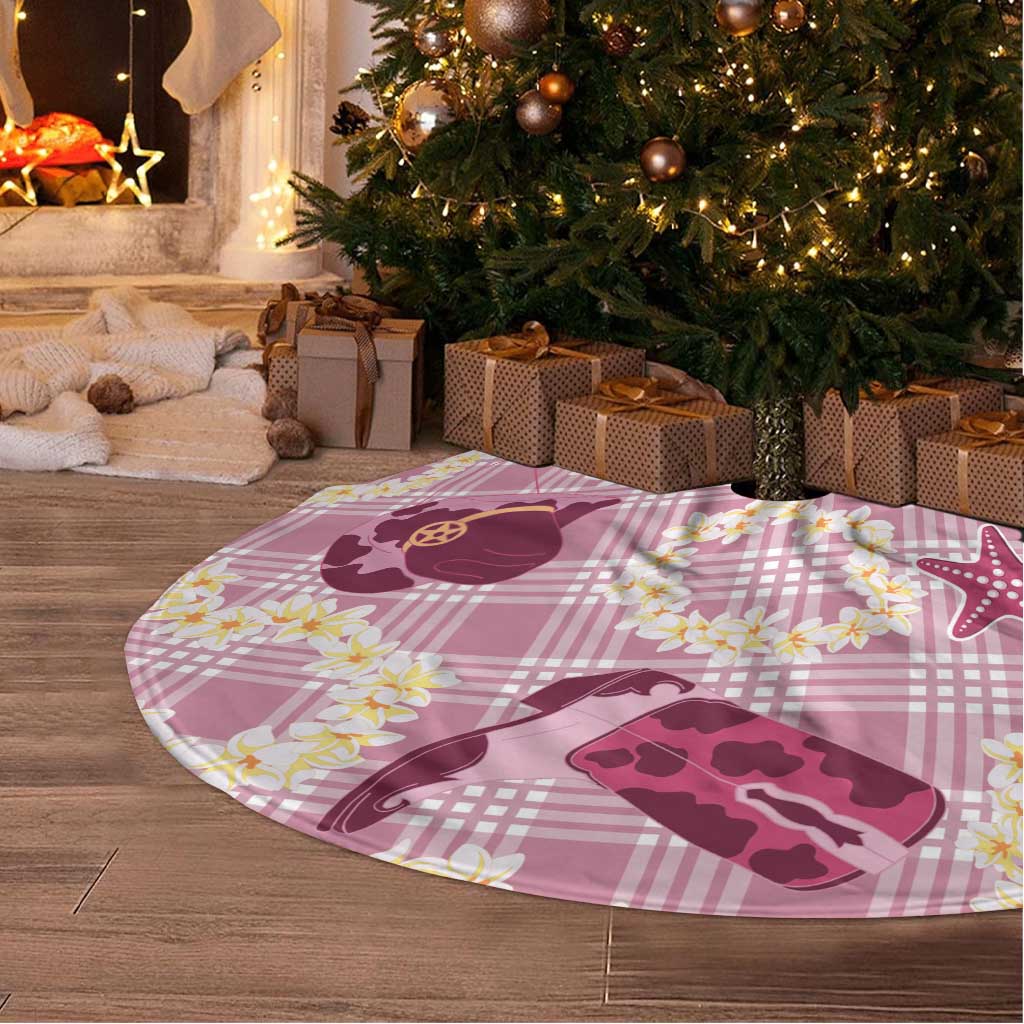 Aloha Hawaii Paniolo Lokelani Rose Palaka Tree Skirt Coastal Rodeo LT7 - Polynesian Pride