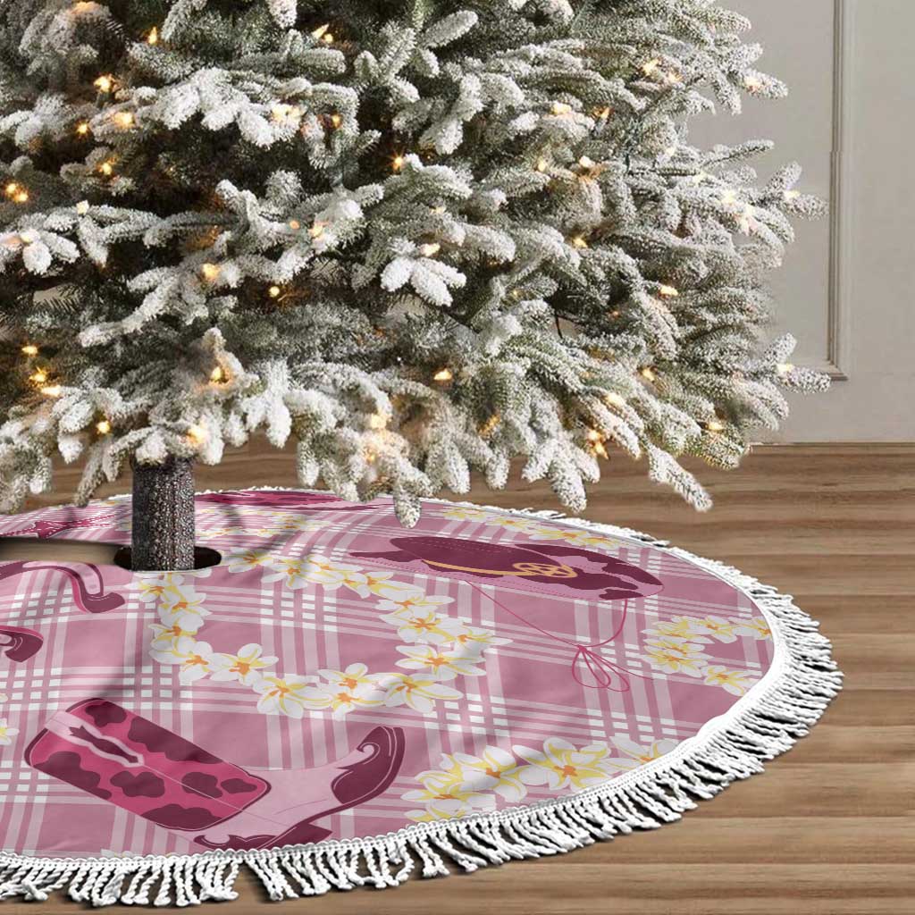 Aloha Hawaii Paniolo Lokelani Rose Palaka Tree Skirt Coastal Rodeo LT7 - Polynesian Pride