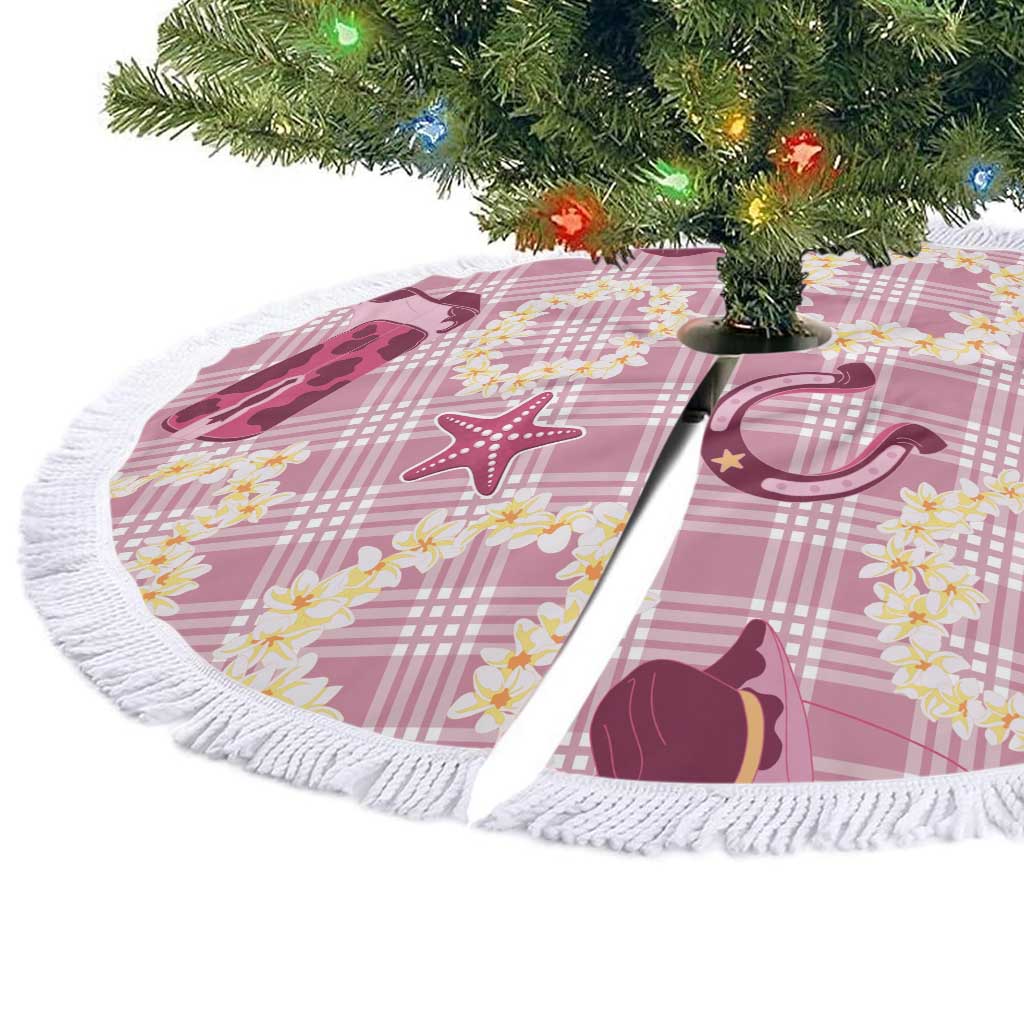 Aloha Hawaii Paniolo Lokelani Rose Palaka Tree Skirt Coastal Rodeo LT7 - Polynesian Pride