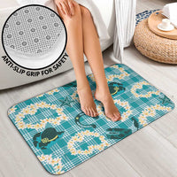 Aloha Hawaii Paniolo Teal Palaka Bathroom Set Coastal Rodeo - Polynesian Pride