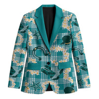 Aloha Hawaii Paniolo Teal Palaka Blazer Coastal Rodeo LT7 Unisex Teal - Polynesian Pride