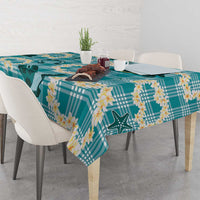 Aloha Hawaii Paniolo Teal Palaka Tablecloth Coastal Rodeo LT7 - Polynesian Pride