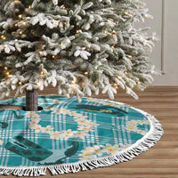 Aloha Hawaii Paniolo Teal Palaka Tree Skirt Coastal Rodeo LT7 - Polynesian Pride