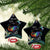 Polynesian Cancers Awareness Ceramic Ornament Hummingbird - Fly High Until We Meet Again