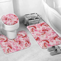 Pink Palaka Hawaii Aloha Bathroom Set Koi Pond Mix Sakura - Polynesian Pride