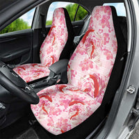 Pink Palaka Hawaii Aloha Car Seat Cover Koi Pond Mix Sakura - Polynesian Pride